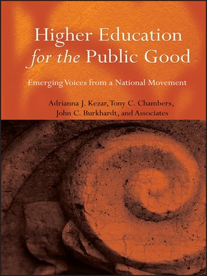 cover image of Higher Education for the Public Good